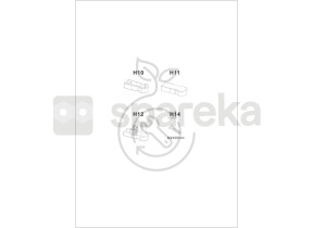 Ferrures déflecteur easy walkin h10/h11/h12/h14 rysp006 066RYSP006
