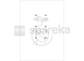 Ferrures vitre easy walkin h3/h4/h5/h6/h8/h13 rysp001 066RYSP001