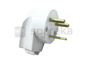 Fiche mâle 20a 2p + t coudé 199480