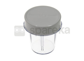 Gobelet et couvercle hachoir acrylique gris KW714807