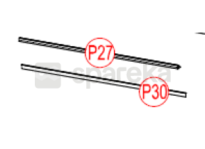 Joint plastique pour pare-baignoire 795/780 mm qu007 221QU007