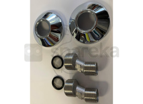 Kit fixation anders chrome (rosettes + rondelles + clé) r898064crad 598R898064CRAD