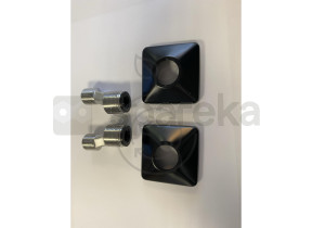 Kit fixation studio méca noir (rosettes + rondelles + clé) r898066nad 598R898066NAD
