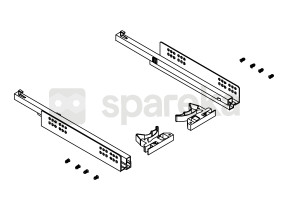 Kit quincaillerie (glissière, coulisse hettich, accessoires) hard.gli.350 208HARDGLI350