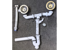 Kit siphon + bonde vasque huron kit a5 2207s-ac 6662207SAC