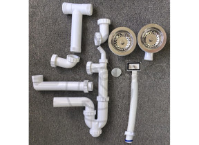 Kit siphon et bonde 2 cuves huron kit a6 2180s-ac 6662180SAC