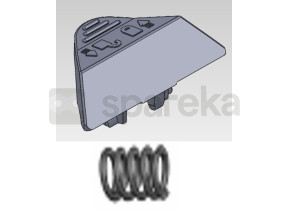 Kit5 - bouton verrou plaque delta 32-33 kit5-pc180ms 158KIT5PC180MS