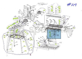 Kit6- n°60 (x2), 61 (x2), 66,67- gauche ensemble de siège d\'échelle 184TC200IIIS6