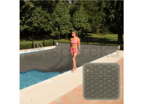 Linxor - bâche à bulles 2 m x 2 m pour piscine - 300 microns - gris EGK2661