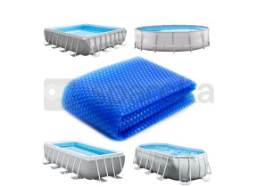 Linxor - bâche à bulles rectangle 1,75m x 3m pour piscine - 180 microns - bleu EGK675