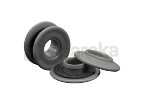 Linxor - lot de 10 oeillets à clipser pour bâche à bulles ou autres types de bâches - gris EGK2567