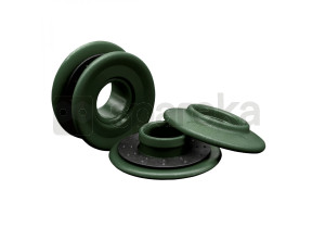 Linxor - lot de 10 oeillets à clipser pour bâche à bulles ou autres types de bâches - vert EGK2570