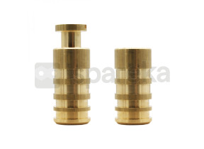 Linxor - lot de 5 pitons escamotables en laiton - diam 20 mm EGK1702