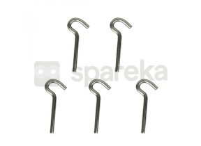 Linxor - lot de 5 pitons p évolution en inox - 7.5 cm EGK1030