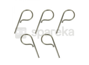 Linxor - lot de 5 pitons p standard en inox 12 cm EGK1031