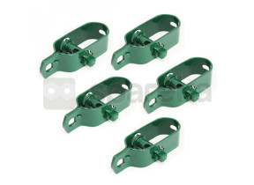 Linxor - lot de 5 tendeurs en acier galvanisé plastifié n°2 pour fil de grillage ou autre - vert EGK1130