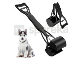Linxor - pince, pelle à déjections, crottes, pour chien ou autres animaux - 80 cm - noir EGK3271