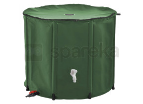 Linxor - réservoir souple, récupérateur d\'eau de pluie pliable - 1000 l - vert EGK2957