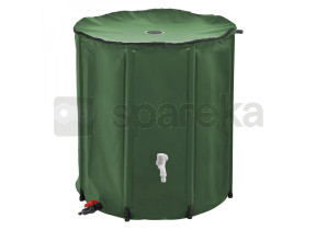 Linxor - réservoir souple, récupérateur d\'eau de pluie pliable - 200 l - vert EGK2396