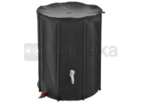 Linxor - réservoir souple, récupérateur d\'eau de pluie pliable - 500 l - noir EGK2397