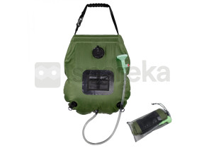 Linxor - sac de douche solaire 20 l pour camping ou jardin - vert kaki EGK2753