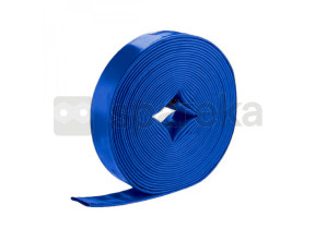 Linxor - tuyau de refoulement, d\'arrosage plat en pvc - bleu - 25 m x 51 mm EGK3696