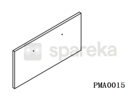 Panneau avant du tiroir gauche 259PMA0015