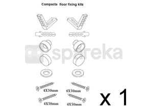 Partie kit de fixation au sol compact 03 199COMPACT03