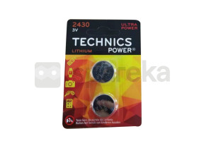 Piles bouton cr2430 3v ultra power blister 2 piles 02011