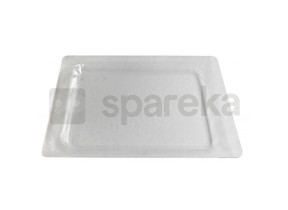 Plateau lèche frites rectangulaire en verre 79X7440