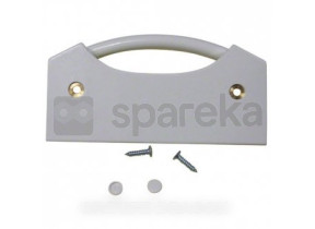 Poignée blanche avec enjoliv 7042411