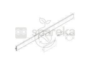 Profil haut/bas essentiel angle droit aluminium sessae789railw 132SESSAE789RAILW