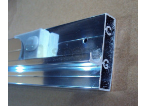 Profilé aluminium de rail pour porte de douche carré 221DA006