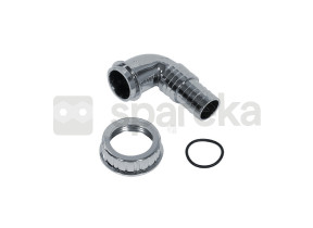 Raccord evacuation mural chrome 19-22 mm 1 00541045