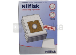 Sac Aspirateur NILFISK ORIGINAL 78602600 (x5 + 1 microfiltre)