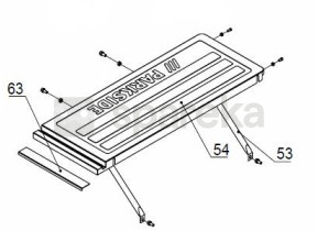 Table d\'extension gauche avec supports de maintien pour ptk 2000 c3 91104561