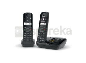 Téléphone Gigaset Sf Dect Duo AS690A Noir Avec Répondeur - L36852-H2836-N101
