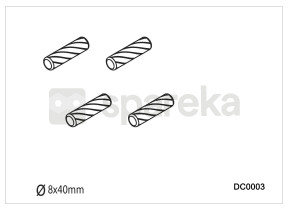 Tourillon bois dc0003 259DC0003