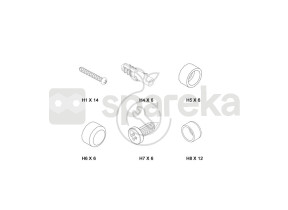 Visserie et cache-vis essentiels sessscrewa 132SESSSCREWA