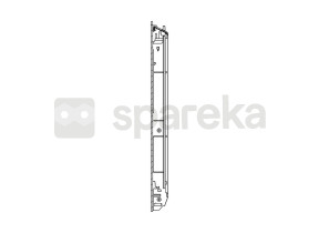 Vitre exterieurehublot noir 594x471mm 140032479101