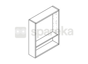 Volet 1miroir cabinet sans portes / caisson miroir san 208110OFAS1BOX