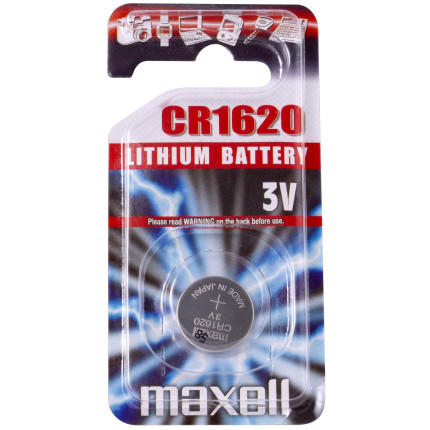 Blister de 1 pile bouton au lithium cr1620