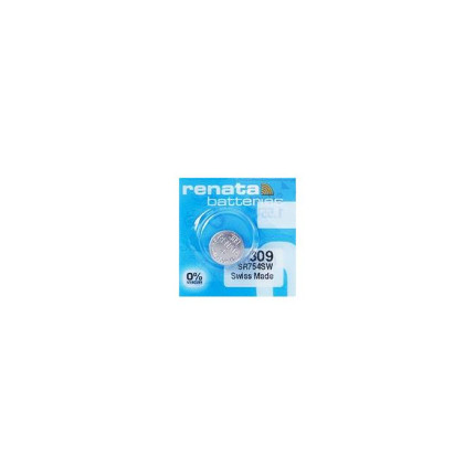 Blister de 1 pile bouton oxyde argent x309 sr754sw