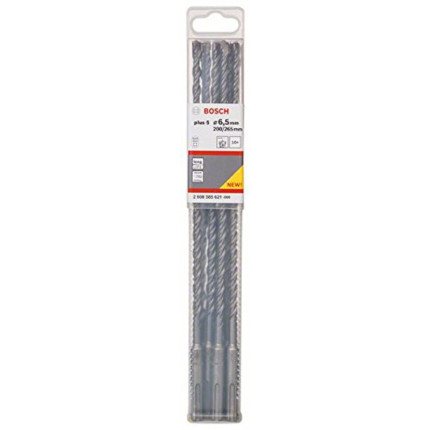 Bosch 2608585621 foret sds-plus-5 pour marteau perforateur Ø 6,5 mm longueur 265 mm 10 pièces