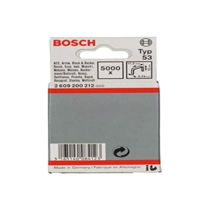 Bosch outillages 2 609 200 212 agrafe type 53 11,3 x 0,74 x 12 mm