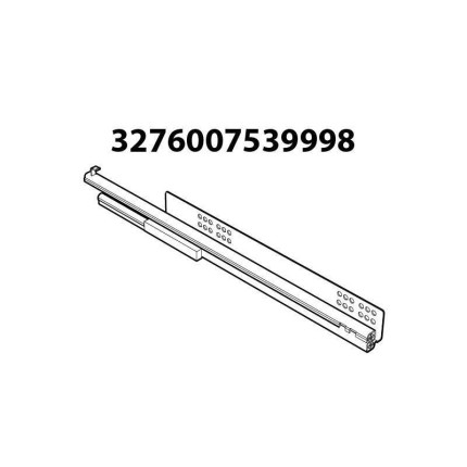 Coulisse À sortie totale droite l420 eb10.5 zn v6f2 a2cguid0097 pour racine