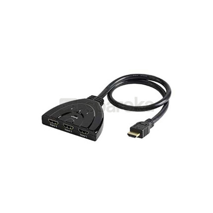 Commutateur hdmi automatique 3 entrees 1 sortie cable 50cm 307974 itc-1