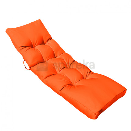 Linxor - coussin matelassé pour bain de soleil, transat - 185 x 60 cm - orange