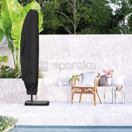 Linxor - housse de protection imperméable et anti-uv pour parasol déporté - 280 x 30 - 81- 45 cm - noir-5
