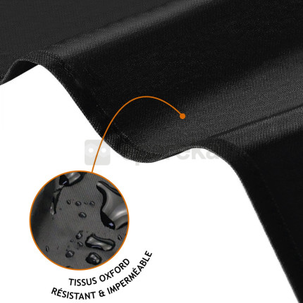 Linxor - housse de protection imperméable et anti-uv pour parasol déporté - 280 x 30 - 81- 45 cm - noir-4